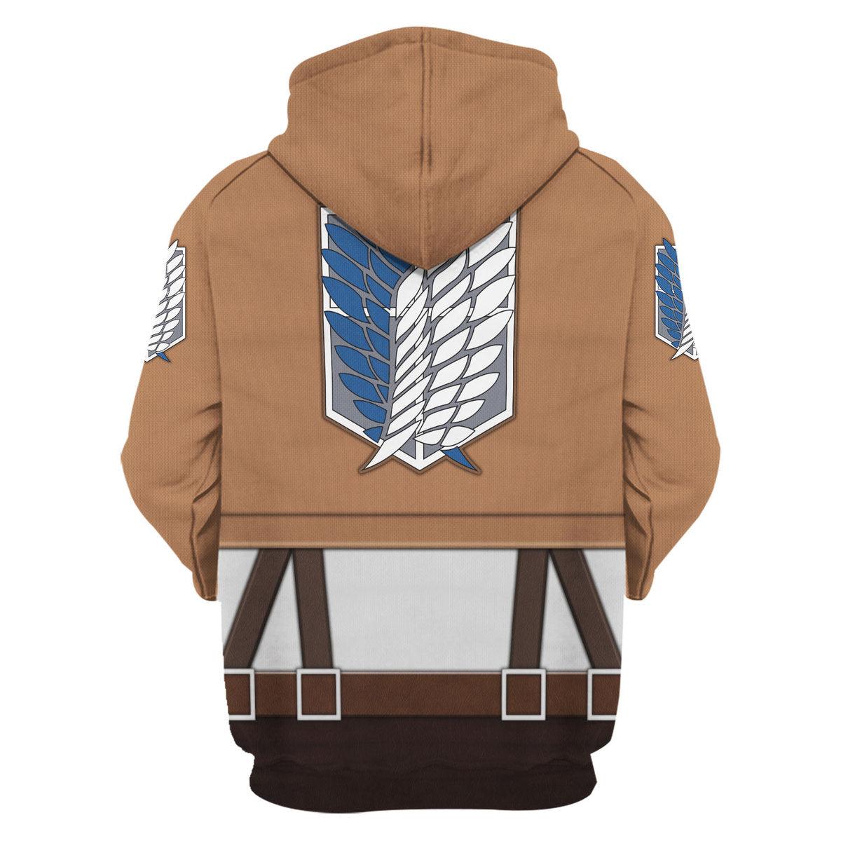 Gearhomie Levi Ackerman Costume Hoodie Sweatshirt T-Shirt Sweatpants - Gearhomie.com