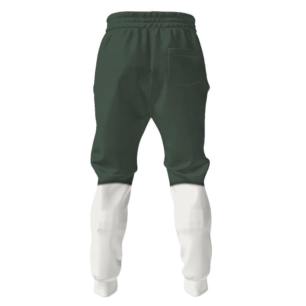 Gearhomie Levi Ackerman Survey Corps Green Hoodie Sweatshirt T-Shirt Sweatpants - Gearhomie.com