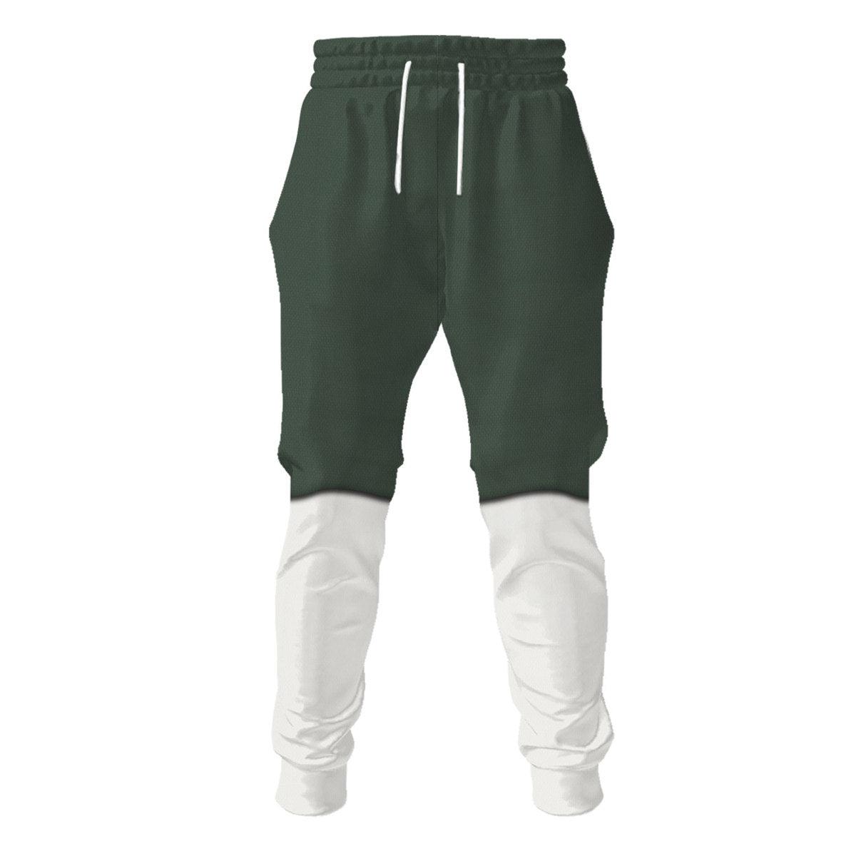 Gearhomie Levi Ackerman Survey Corps Green Hoodie Sweatshirt T-Shirt Sweatpants - Gearhomie.com