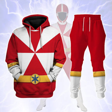 Gearhomie Lightspeed Red Ranger Hoodies Sweatshirt T-shirt Sweatpants Hawaiian Tracksuit - Gearhomie.com