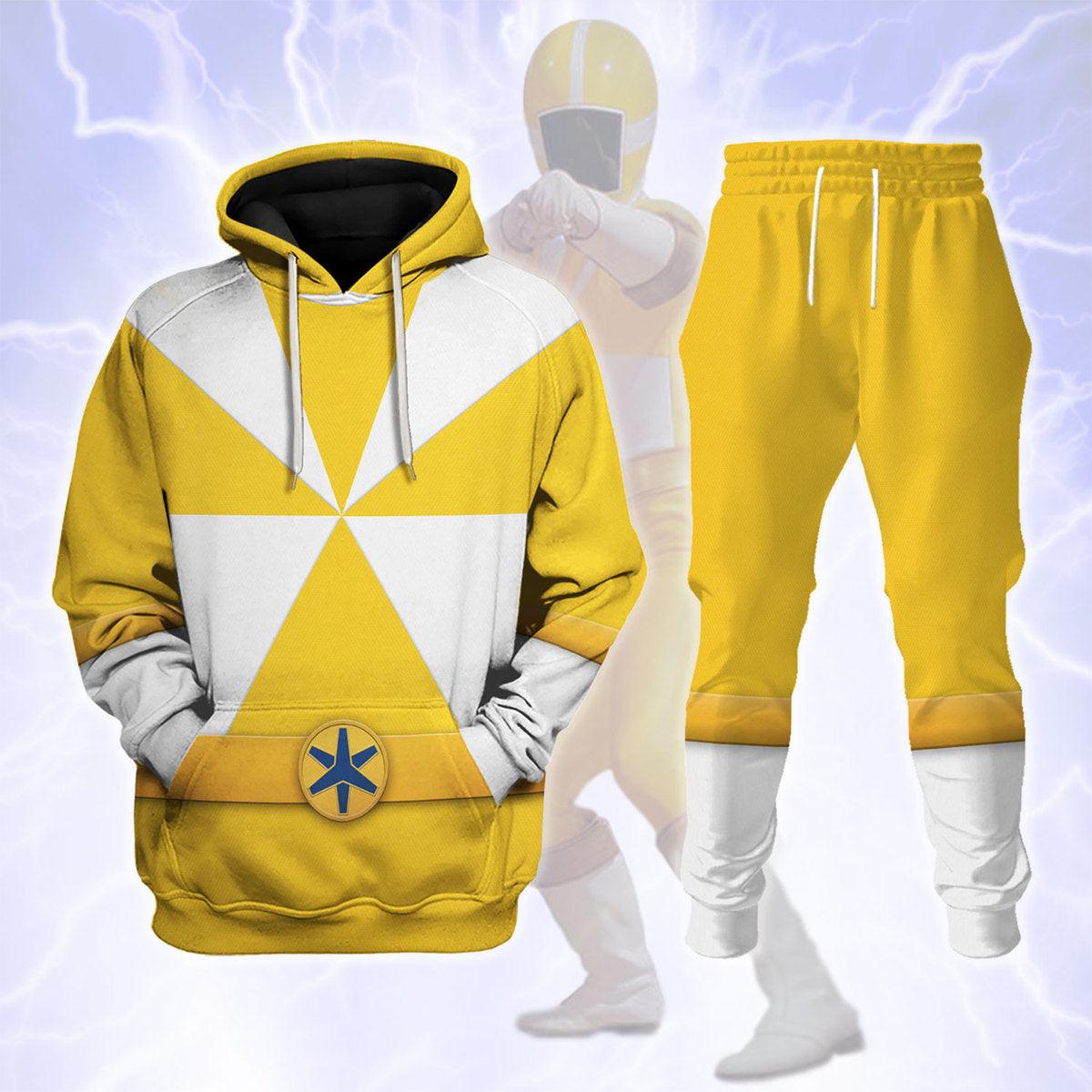 Gearhomie Lightspeed Yellow Ranger Hoodies Sweatshirt T-shirt Sweatpants Hawaiian Tracksuit - Gearhomie.com