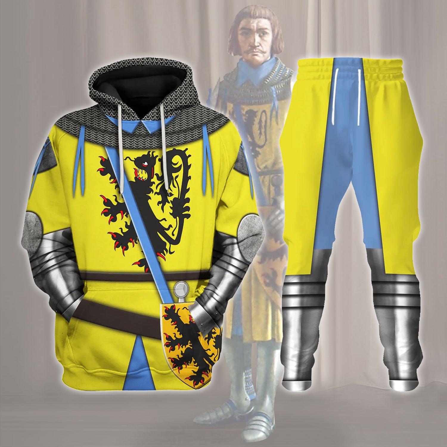 Gearhomie Louis I Count of Flander Costume Hoodie Sweatshirt T-Shirt Tracksuit - Gearhomie.com