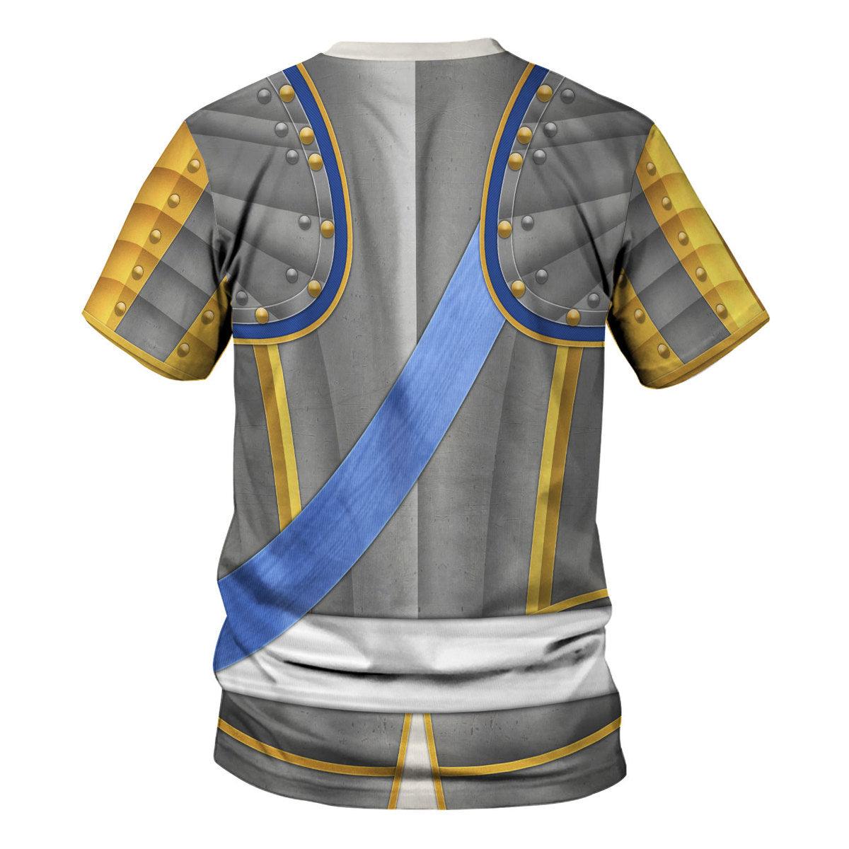 Gearhomie Louis Louis XV of France Armour Costume All Over Print Hoodie Sweatshirt T-Shirt Tracksuit - Gearhomie.com