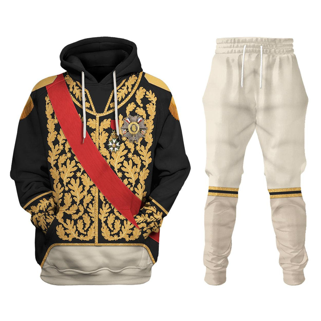 Gearhomie Louis Philippe I of France in Coronation Robes Uniform All Over Print Hoodie Sweatshirt T-Shirt Tracksuit - Gearhomie.com