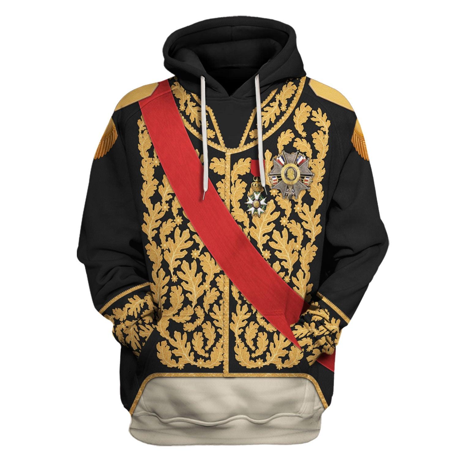 Gearhomie Louis Philippe I of France in Coronation Robes Uniform All Over Print Hoodie Sweatshirt T-Shirt Tracksuit - Gearhomie.com