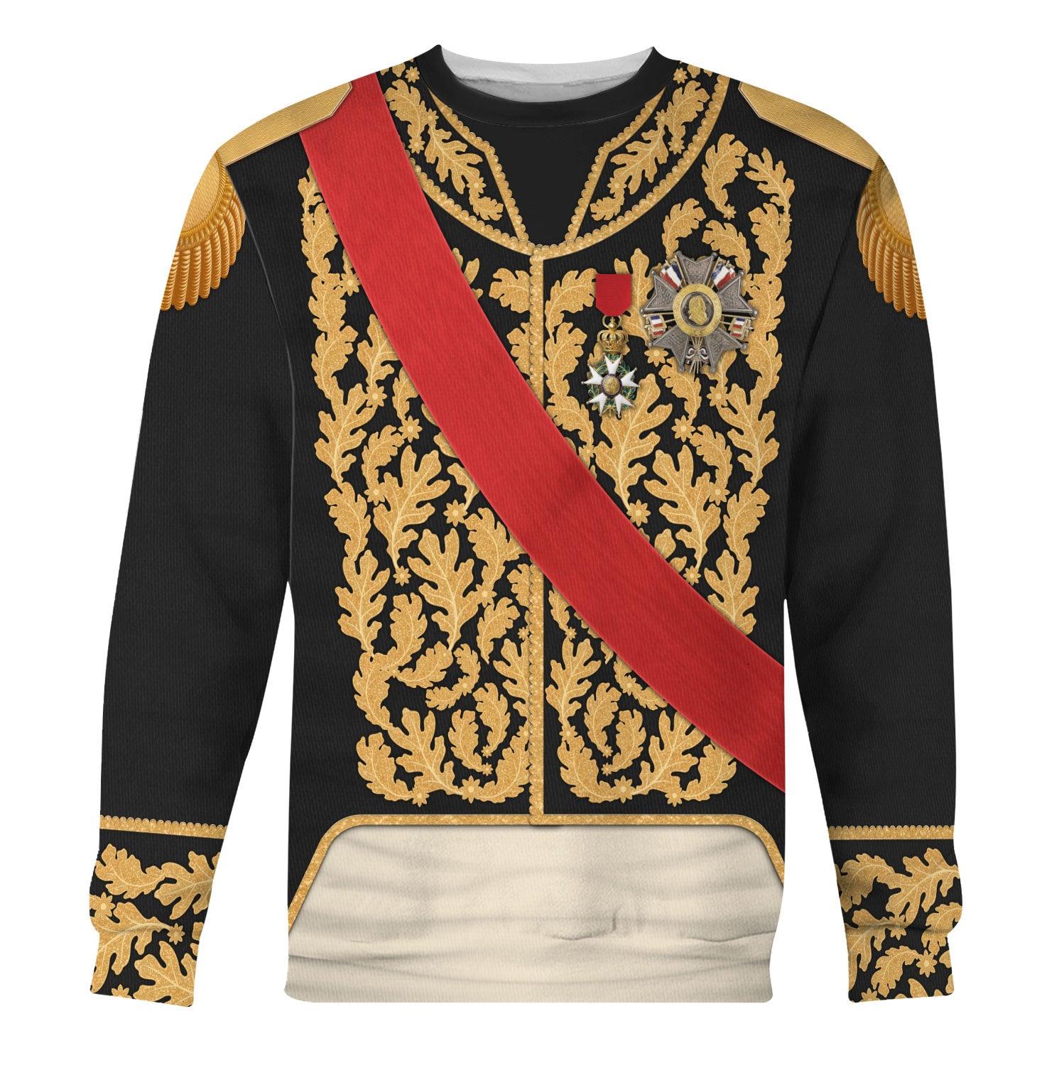 Gearhomie Louis Philippe I of France in Coronation Robes Uniform All Over Print Hoodie Sweatshirt T-Shirt Tracksuit - Gearhomie.com