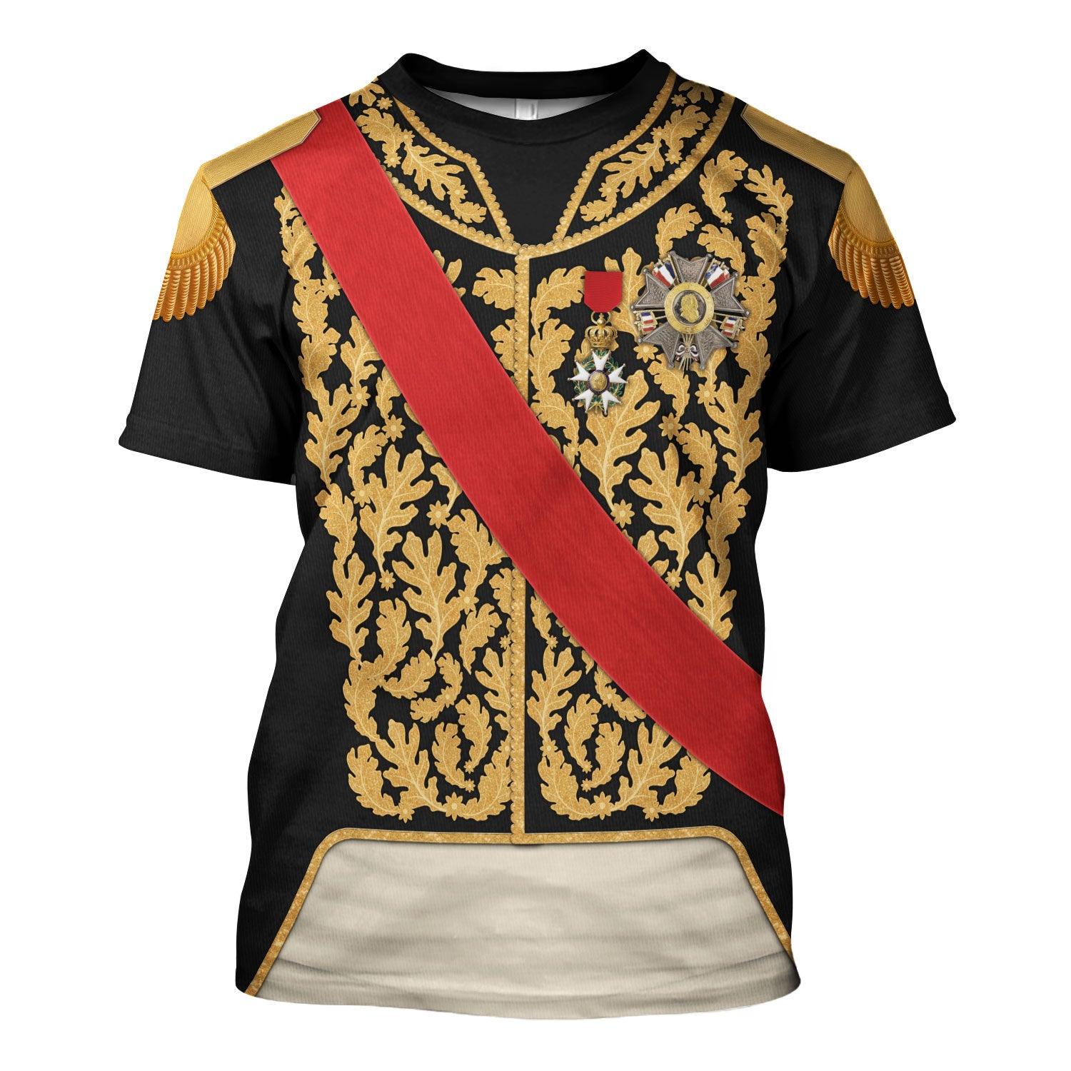 Gearhomie Louis Philippe I of France in Coronation Robes Uniform All Over Print Hoodie Sweatshirt T-Shirt Tracksuit - Gearhomie.com