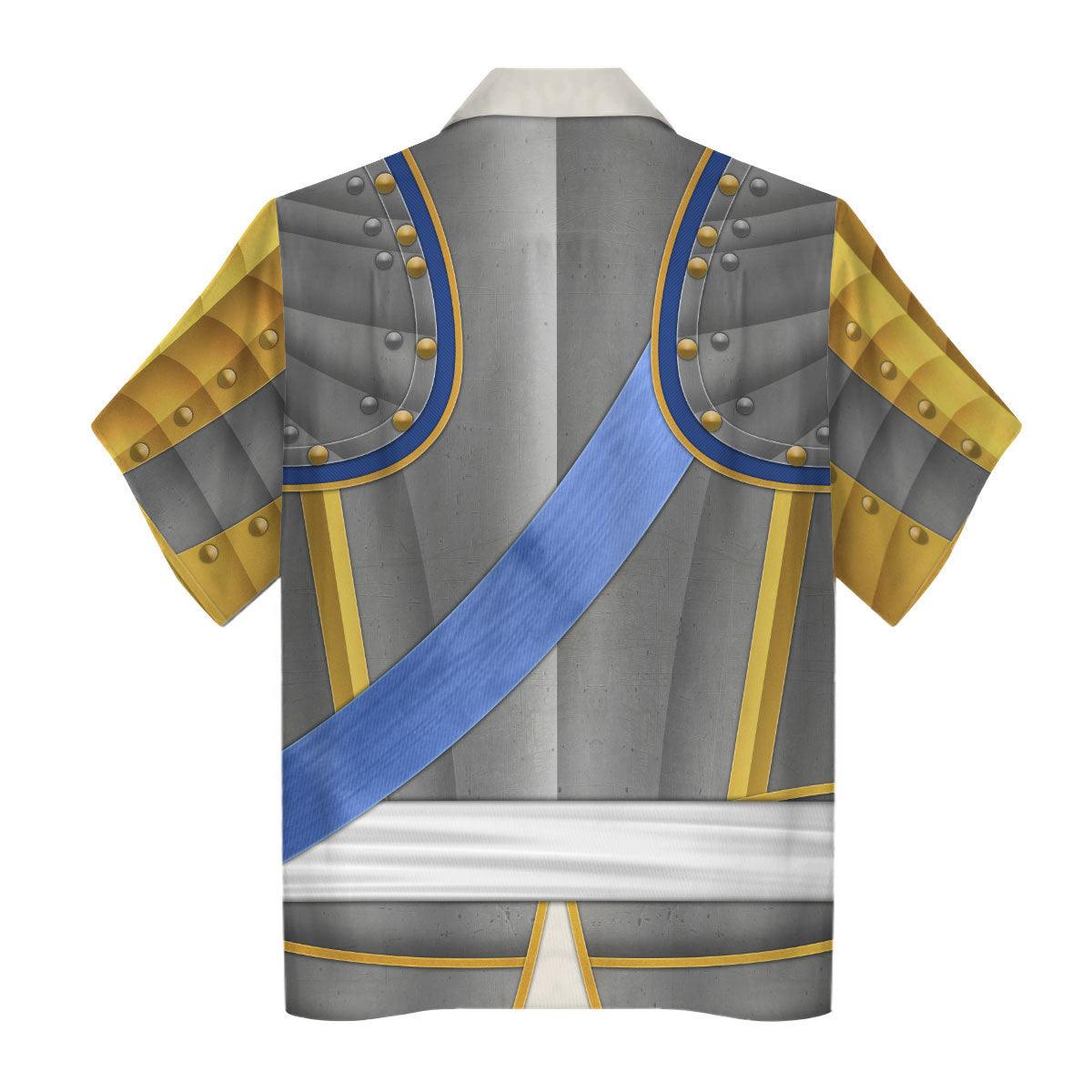 Gearhomie Louis XV of France Armour Costume All Over Print Hoodie Sweatshirt T-Shirt Tracksuit - Gearhomie.com