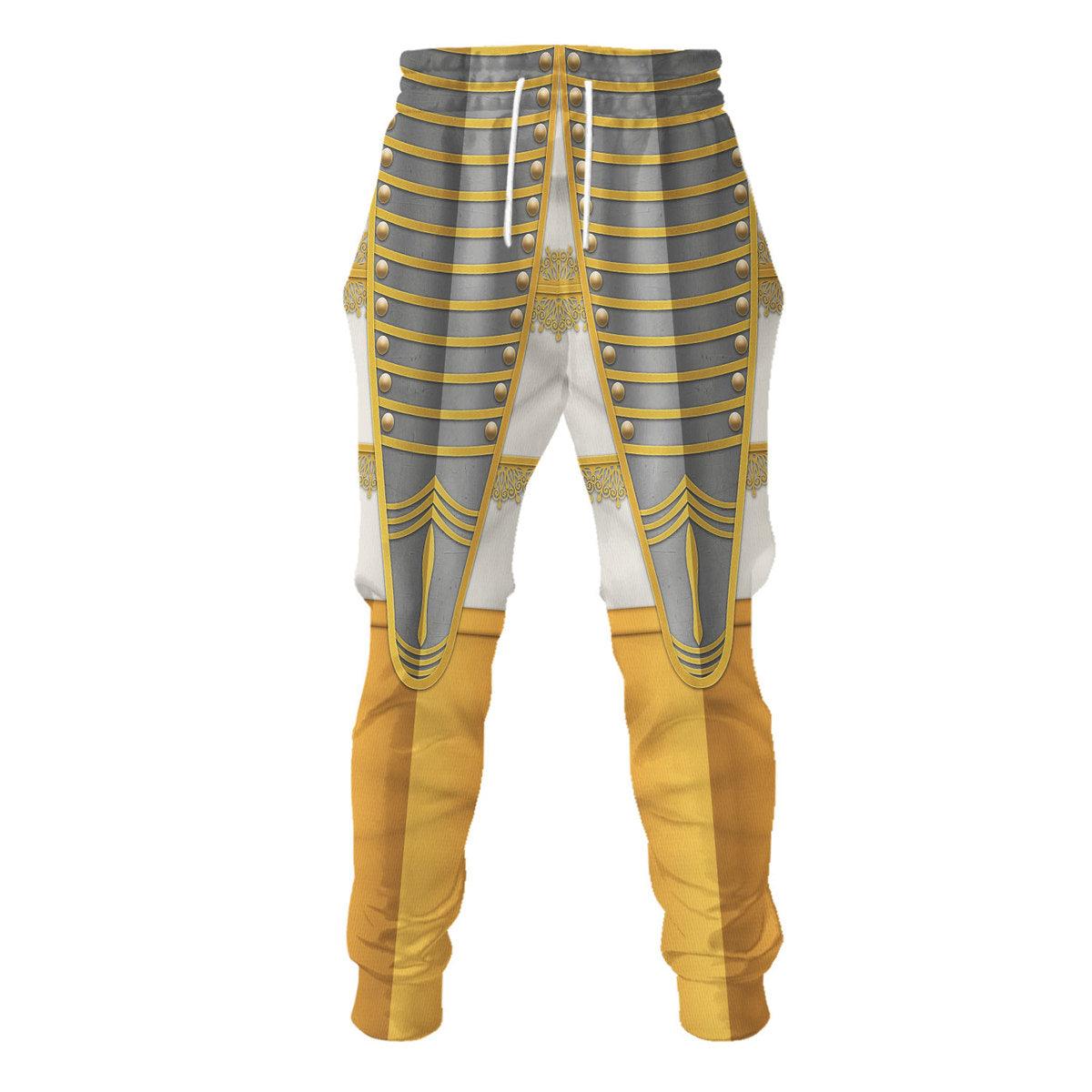 Gearhomie Louis XV of France Armour Costume All Over Print Hoodie Sweatshirt T-Shirt Tracksuit - Gearhomie.com