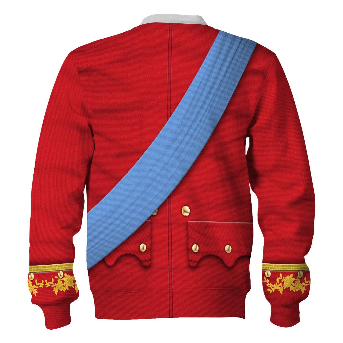 Gearhomie Louis XV of France Uniform All Over Print Hoodie Sweatshirt T-Shirt Tracksuit - Gearhomie.com