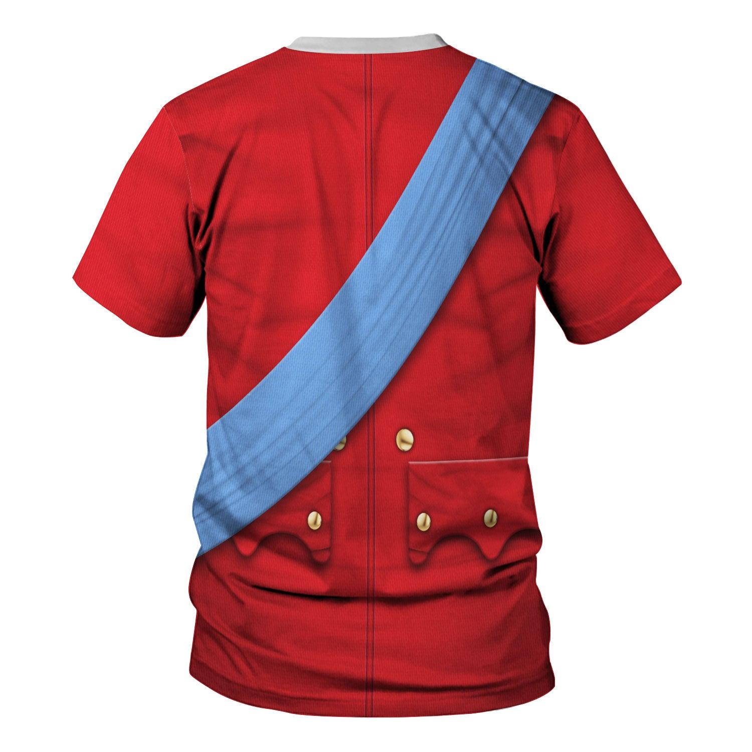 Gearhomie Louis XV of France Uniform All Over Print Hoodie Sweatshirt T-Shirt Tracksuit - Gearhomie.com