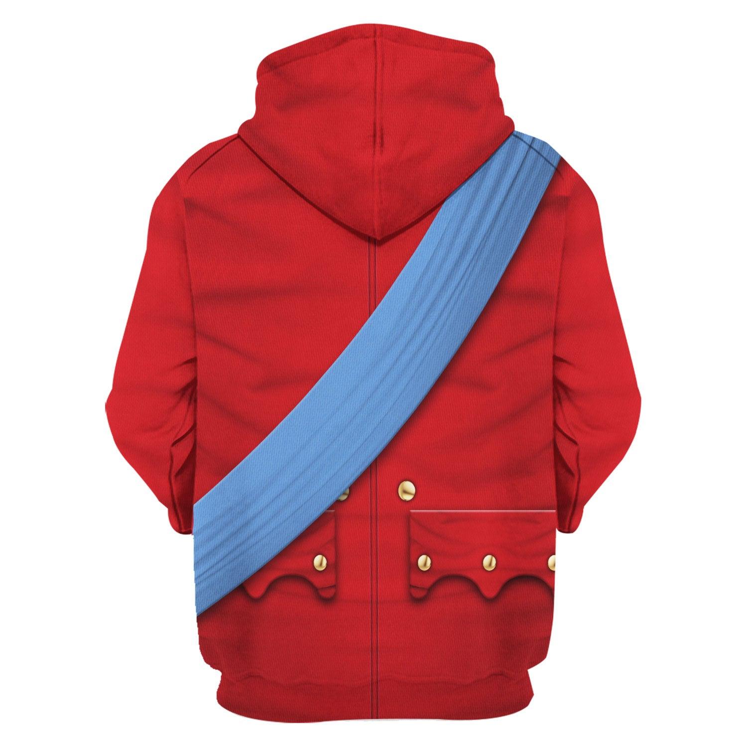 Gearhomie Louis XV of France Uniform All Over Print Hoodie Sweatshirt T-Shirt Tracksuit - Gearhomie.com