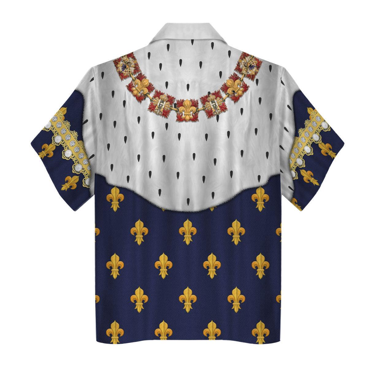 Gearhomie Louis XVIII of France in Coronation Robes Costume All Over Print Hoodie Sweatshirt T-Shirt Tracksuit - Gearhomie.com