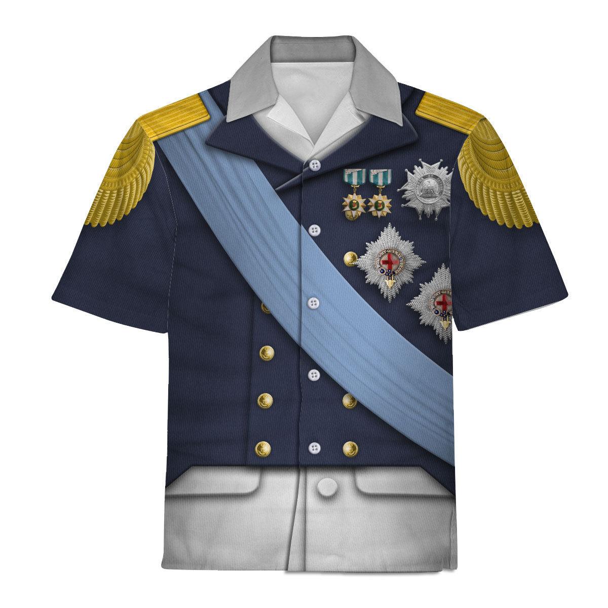 Gearhomie Louis XVIII of France Uniform All Over Print Hoodie Sweatshirt T-Shirt Tracksuit - Gearhomie.com