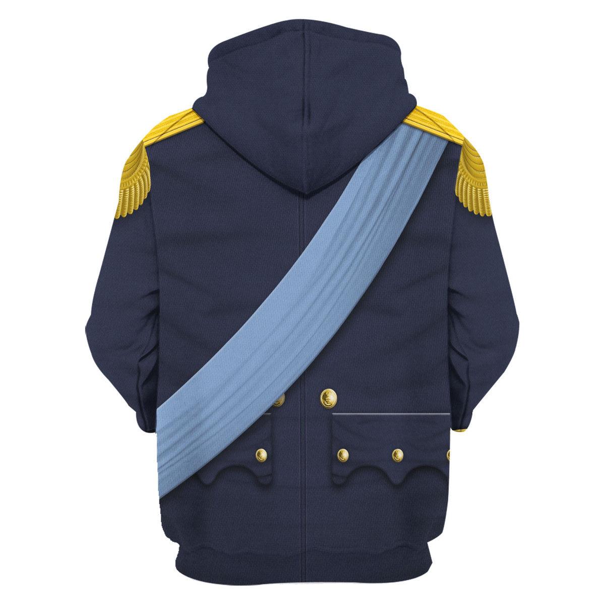 Oodiegang Louis XVIII of France Uniform All Over Print Hoodie Sweatshirt T-Shirt Tracksuit - Oodiegang.com
