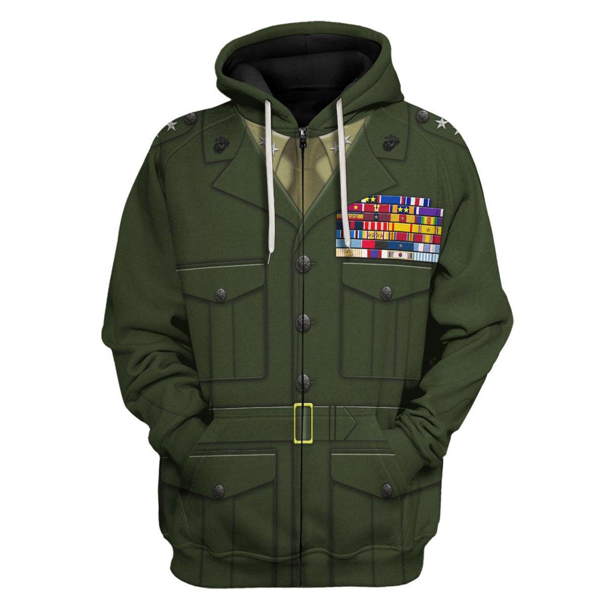 Gearhomie Lt. General Lewis B. Chesty Puller Costume Hoodie Sweatshirt T-Shirt Tracksuit - Gearhomie.com