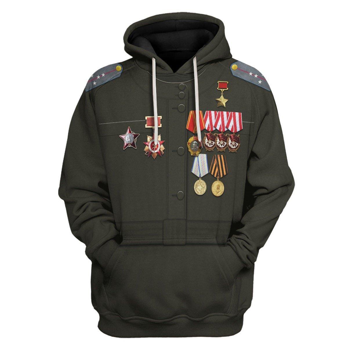 Gearhomie Lydia Litvyak WWII Fighter Pilot Costume Hoodie Sweatshirt T-Shirt Tracksuit - Gearhomie.com