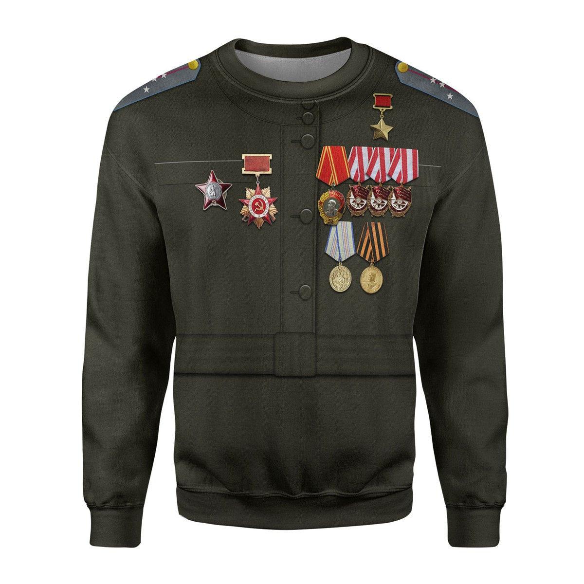 Gearhomie Lydia Litvyak WWII Fighter Pilot Costume Hoodie Sweatshirt T-Shirt Tracksuit - Gearhomie.com