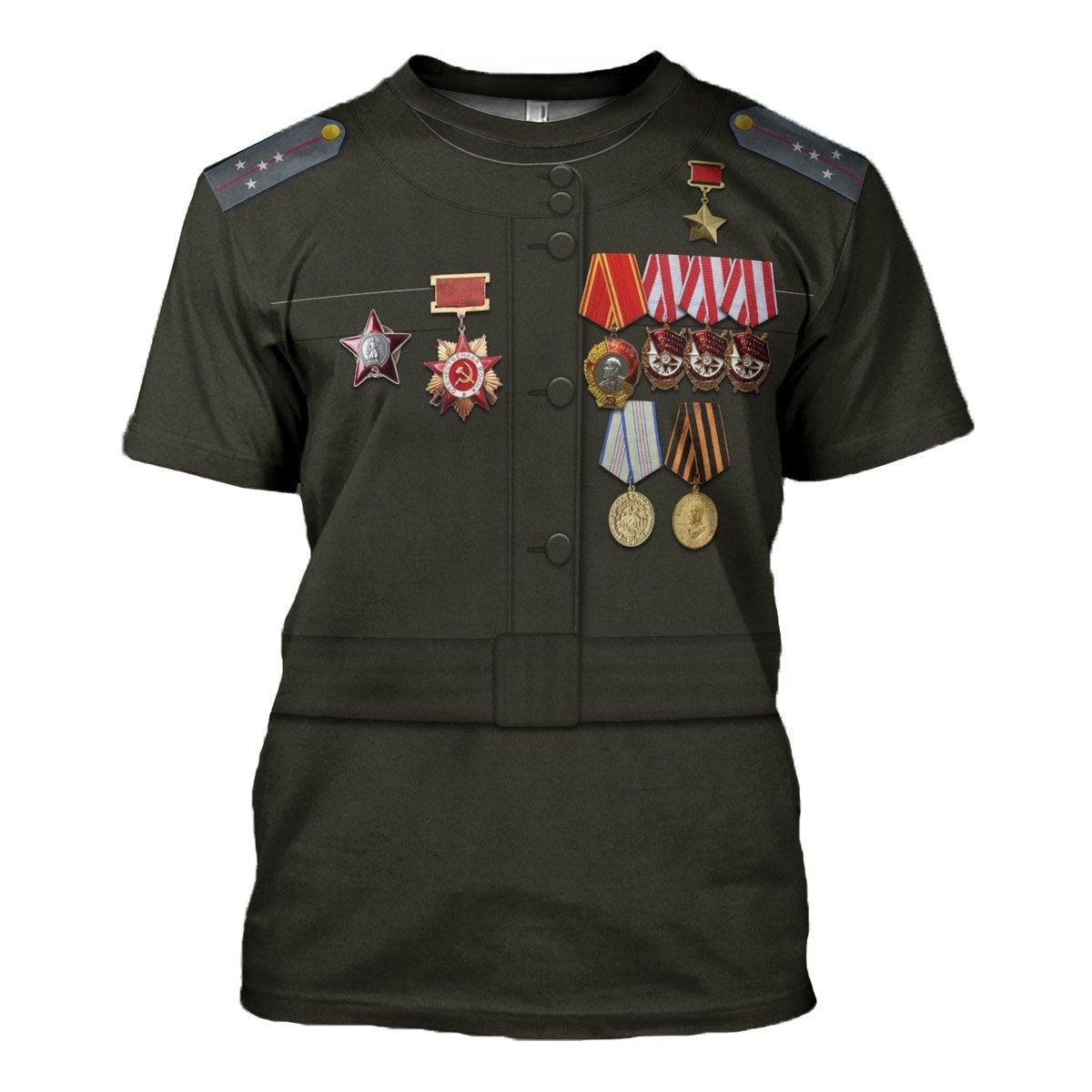 Gearhomie Lydia Litvyak WWII Fighter Pilot Costume Hoodie Sweatshirt T-Shirt Tracksuit - Gearhomie.com