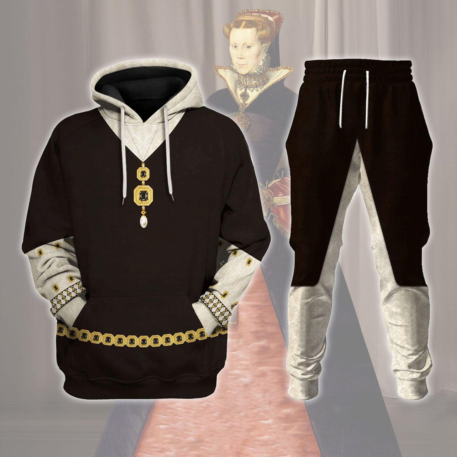 Gearhomie Maria Tudor Monarch of England Costume Hoodie Sweatshirt T-Shirt Tracksuit - Gearhomie.com