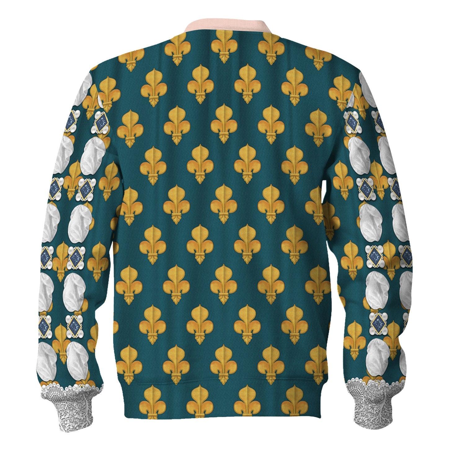 Gearhomie Marie de Medici Queen of France Costume All Over Print Hoodie Sweatshirt T-Shirt Tracksuit - Gearhomie.com