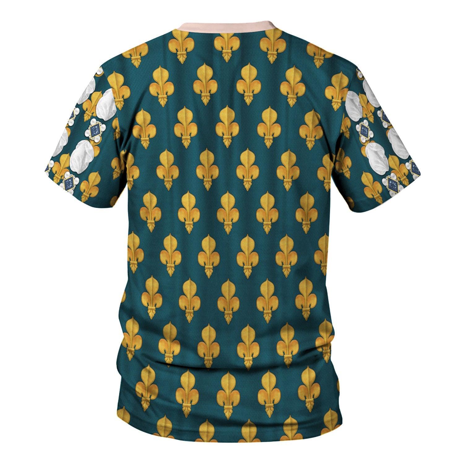 Gearhomie Marie de Medici Queen of France Costume All Over Print Hoodie Sweatshirt T-Shirt Tracksuit - Gearhomie.com