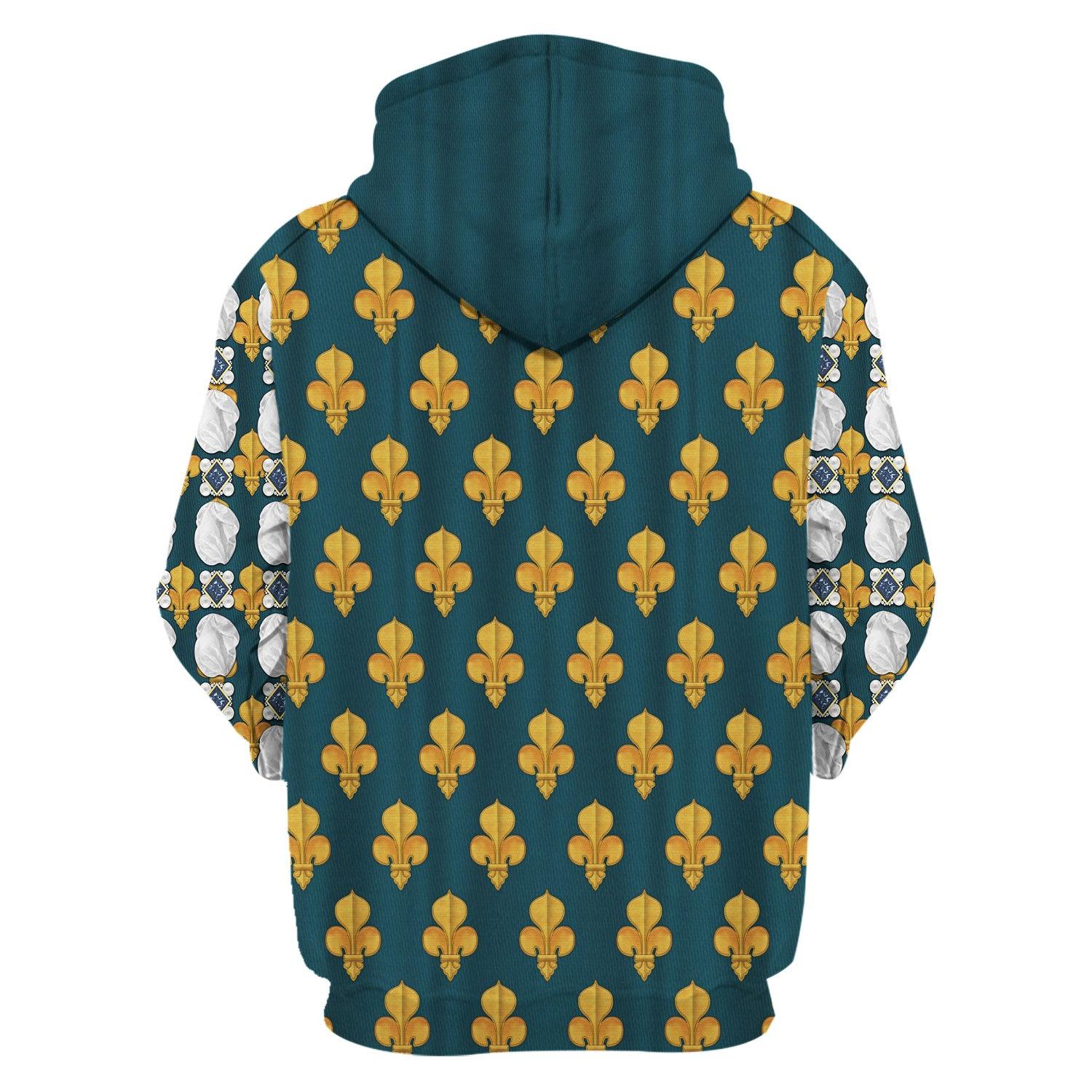 Gearhomie Marie de Medici Queen of France Costume All Over Print Hoodie Sweatshirt T-Shirt Tracksuit - Gearhomie.com