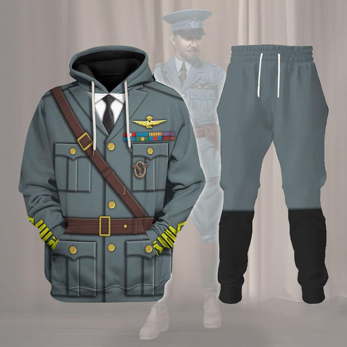 Gearhomie Marshal Italo Balbo Costume Hoodie Sweatshirt T-Shirt Tracksuit - Gearhomie.com