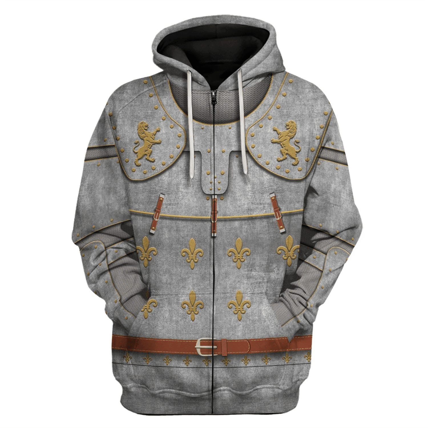 Gearhomie Medieval Suit of Armor Costume Hoodie Sweatshirt T-Shirt Tracksuit - Gearhomie.com