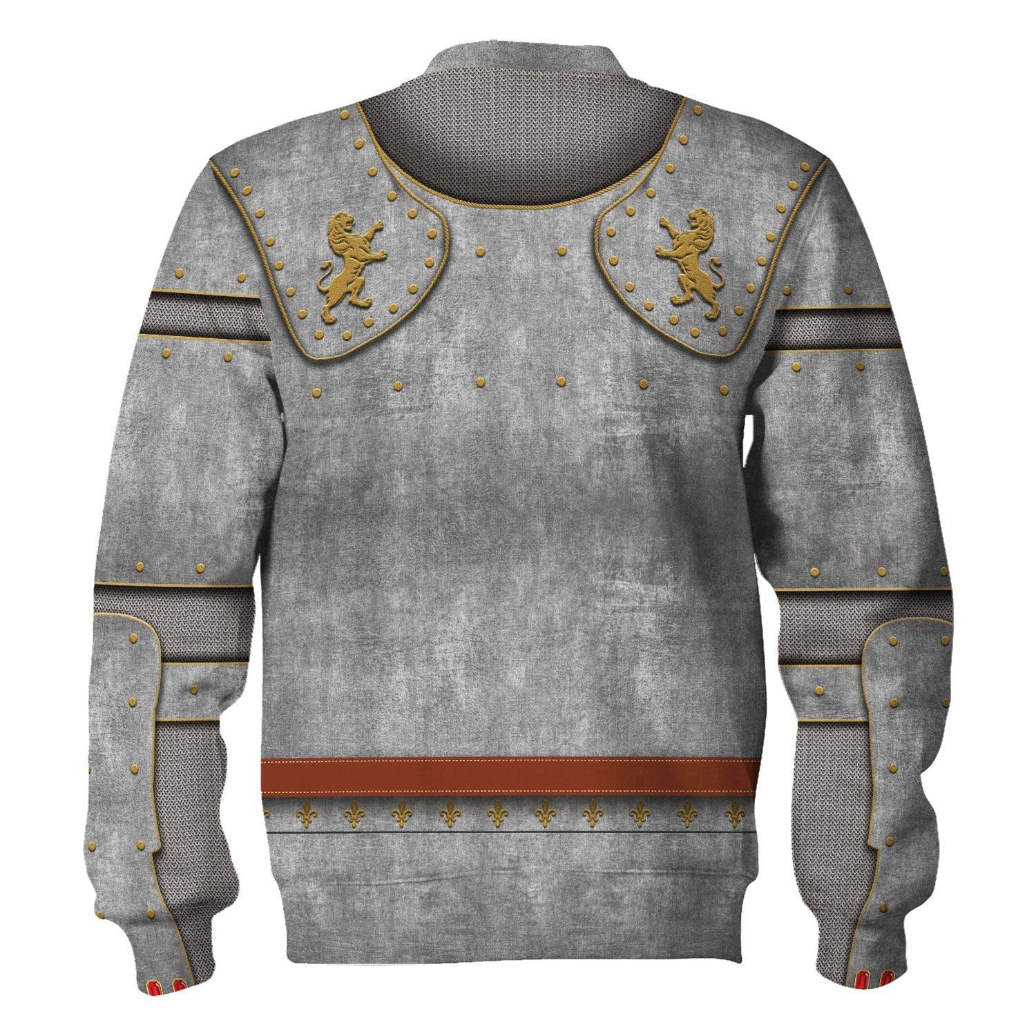  CustomsPig Medieval Suit of Armor Costume Hoodie Sweatshirt T-Shirt Tracksuit -  CustomsPig.com