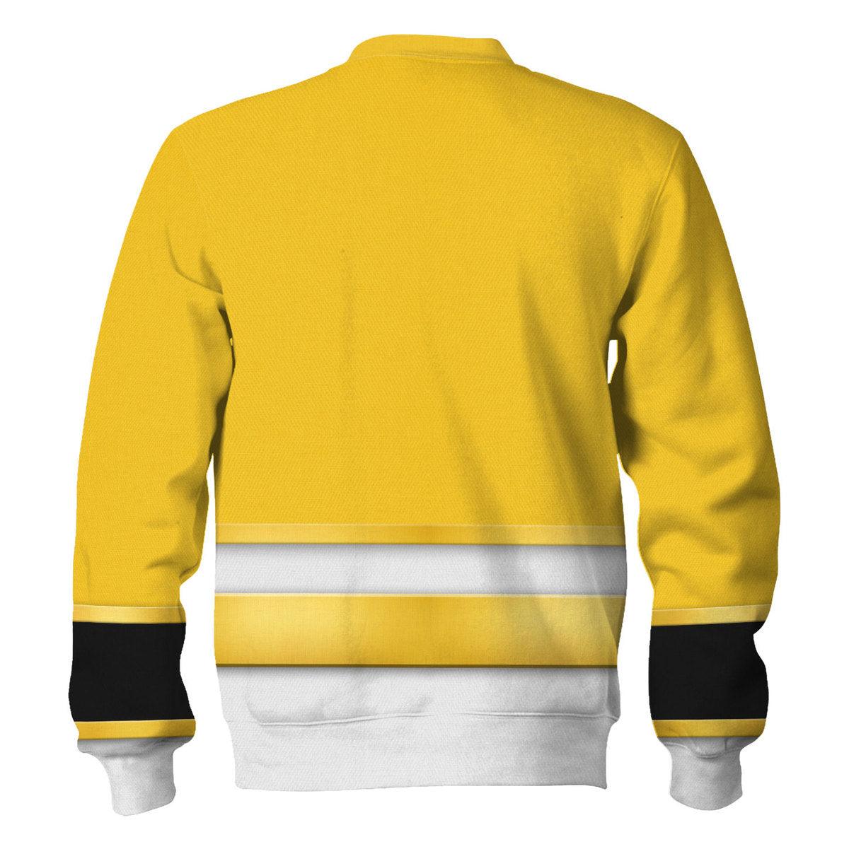 Gearhomie Megaforce Yellow Ranger Hoodies Sweatshirt T-shirt Hawaiian Sweatpants - Gearhomie.com