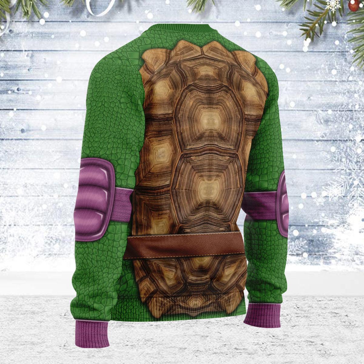 Gearhomie Merry Christmas Donatello Ninja Turtle Unisex Wool Sweater - Gearhomie.com