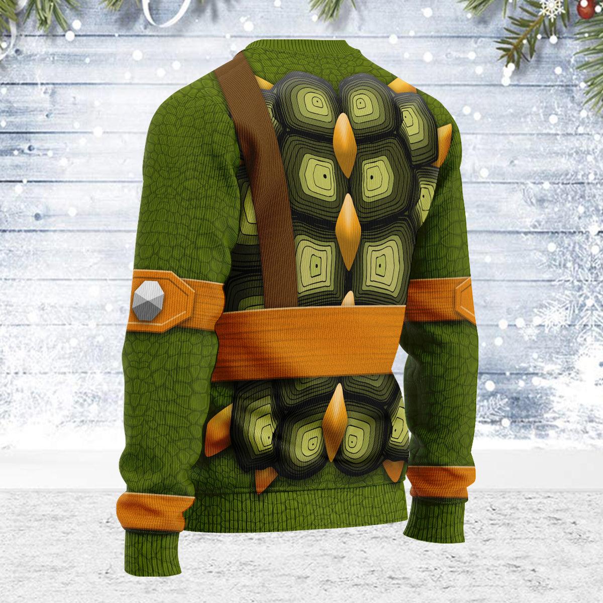 Gearhomie Merry Christmas Michelangelo Unisex Wool Sweater - Gearhomie.com