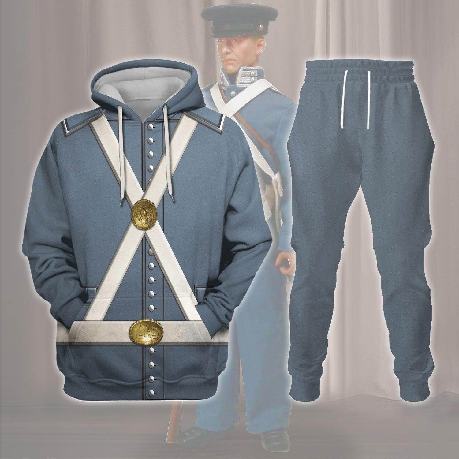 Gearhomie Mexican War US Army Costume Hoodie Sweatshirt T-Shirt Tracksuit - Gearhomie.com