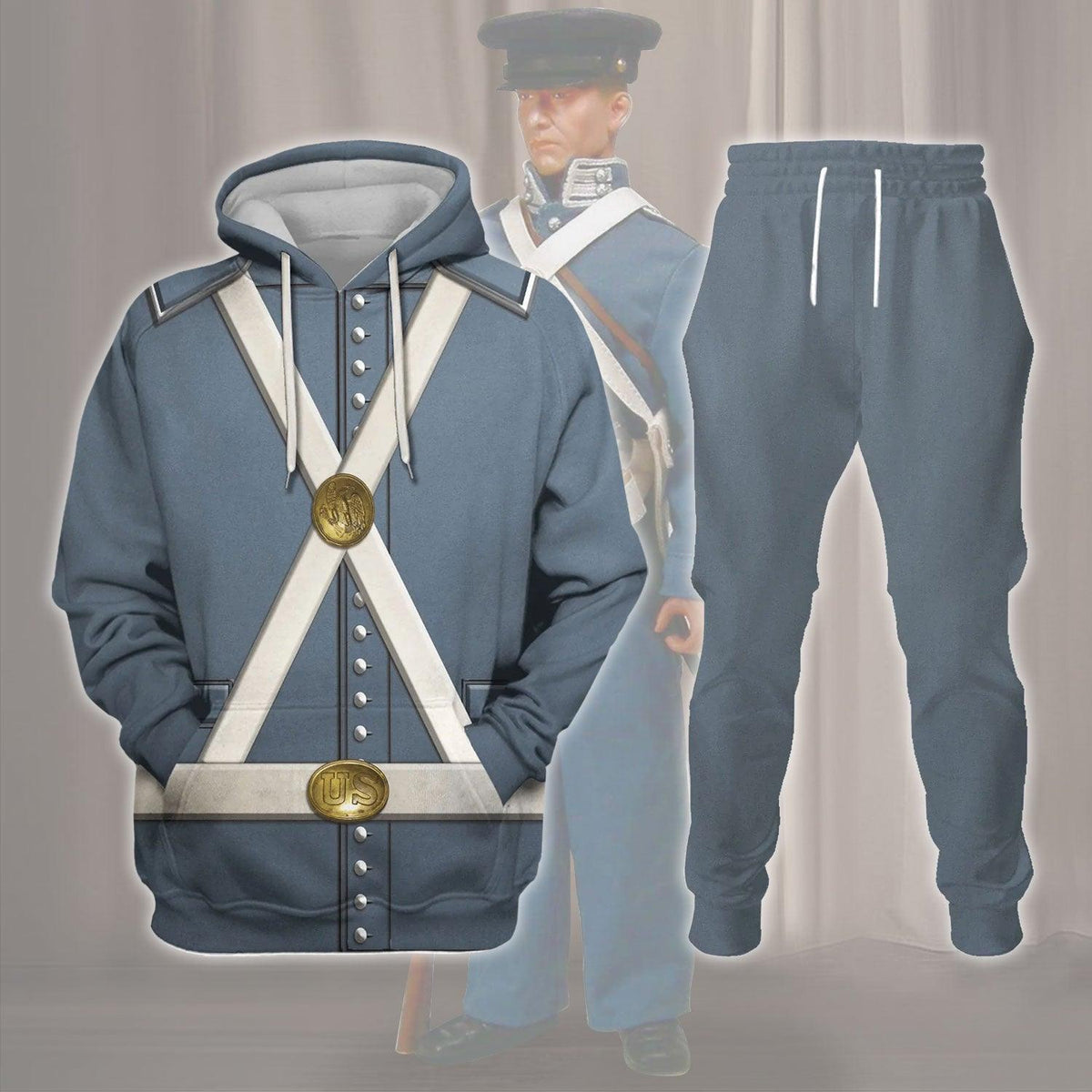Gearhomie Mexican War US Army Costume Hoodie Sweatshirt T-Shirt Tracksuit - Gearhomie.com