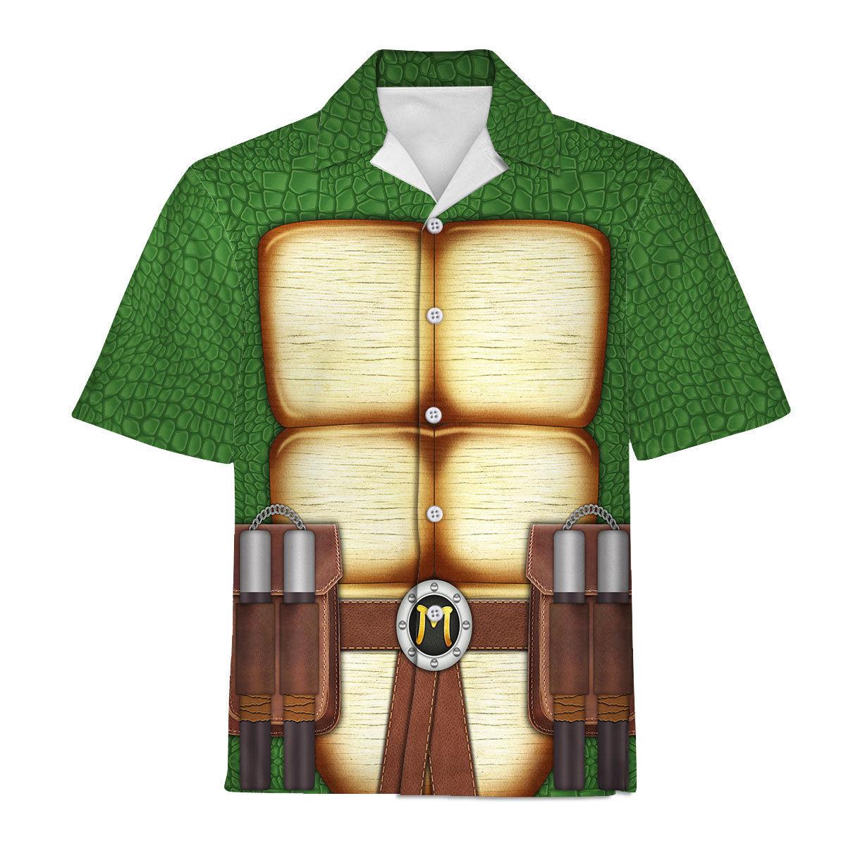 Gearhomie Michelangelo Ninja Turtles Costume Hoodie Sweatshirt T-Shirt ZipHoodie Sweatpants - Gearhomie.com