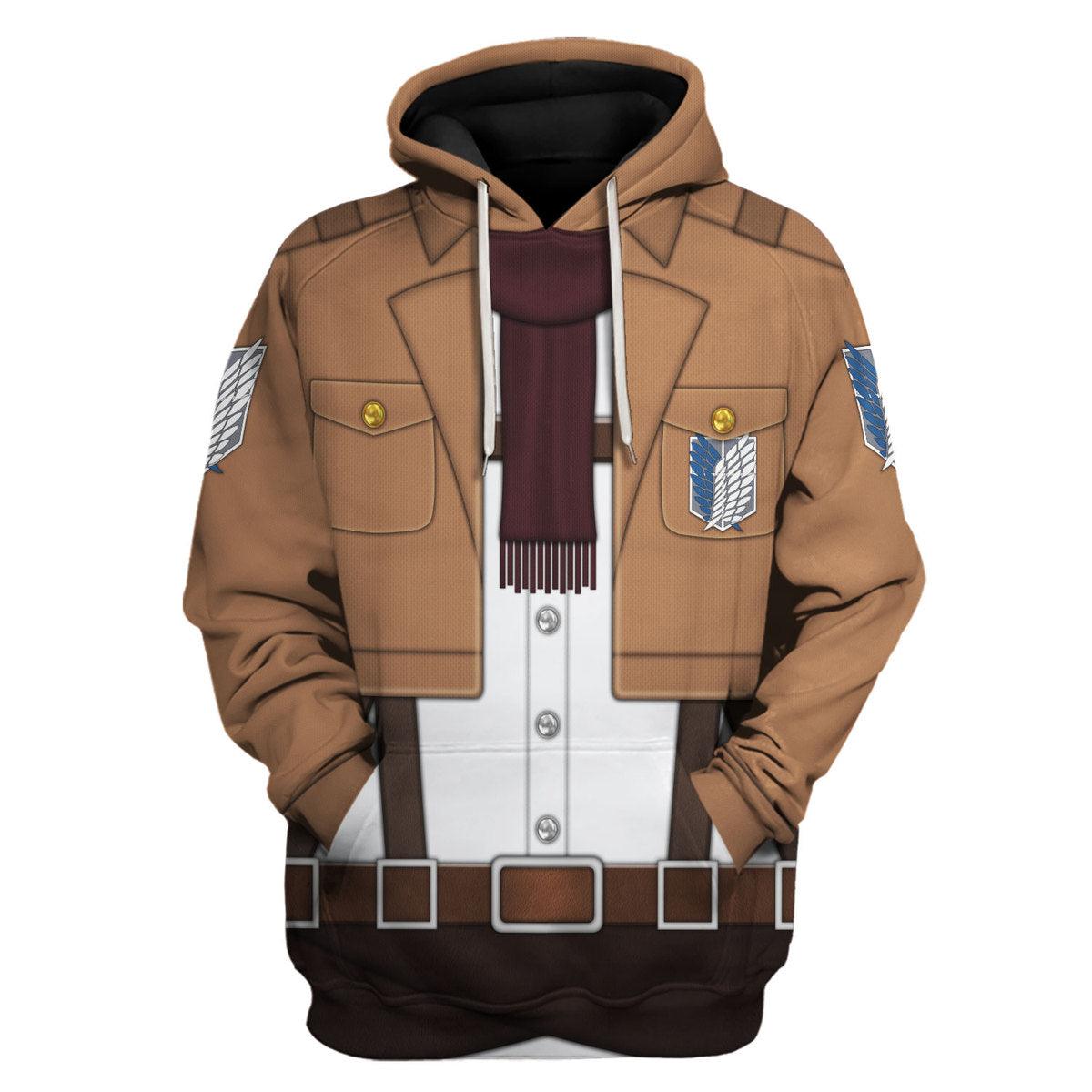 YMskins Mikasa Ackerman Costume Hoodie Sweatshirt T-Shirt Sweatpants