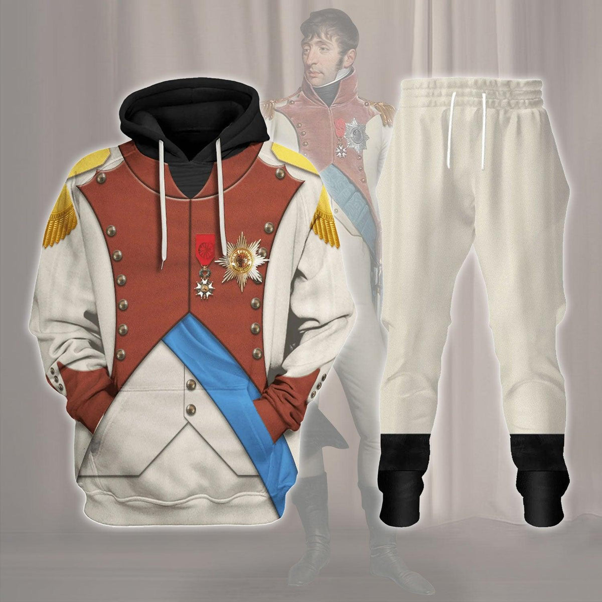 OodieGang Monarch Louis Bonaparte Costume Hoodie Sweatshirt T-Shirt Tracksuit - OodieGang.com