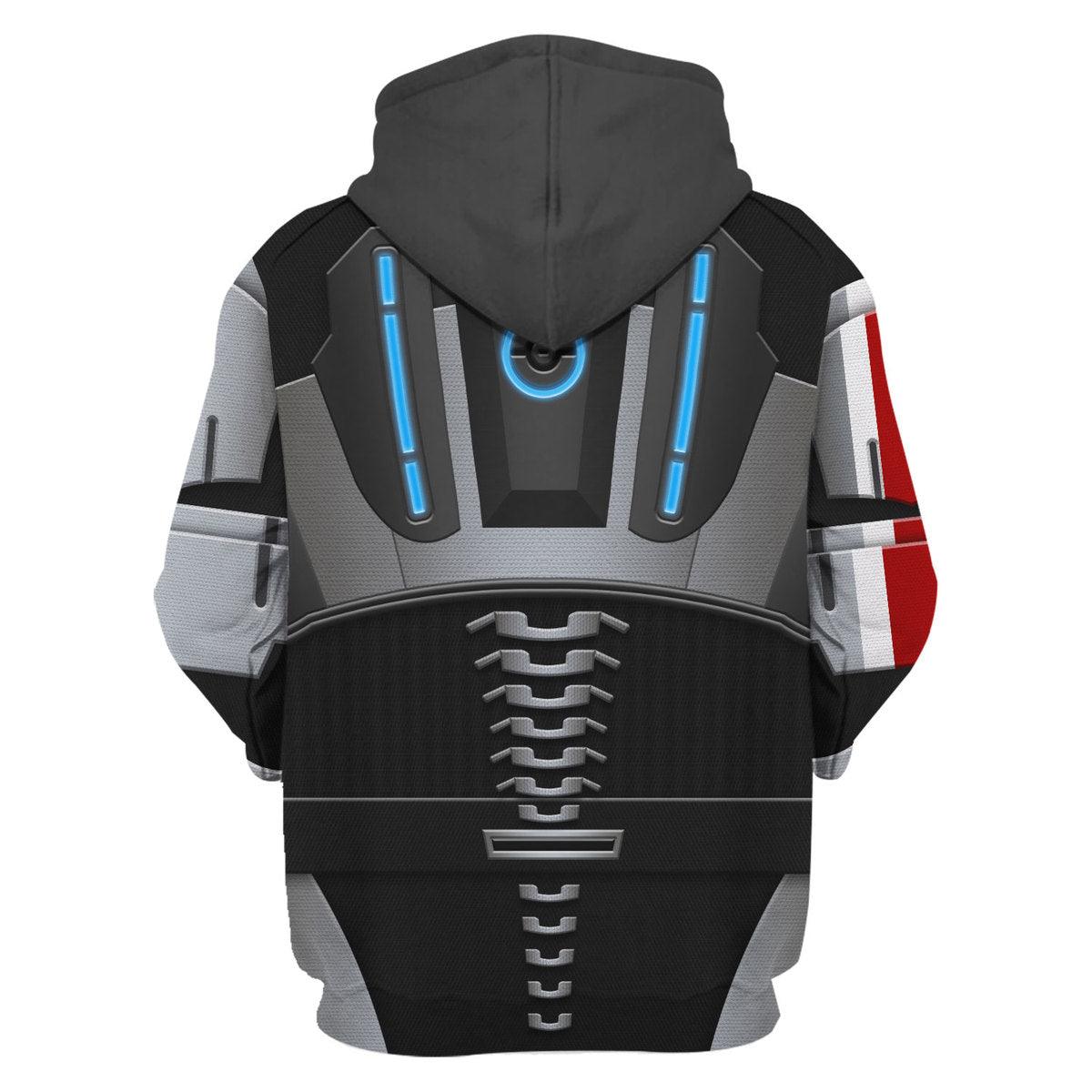 Gearhomie N7 Armor Hoodie Sweatshirt T-shirt Sweatpants Outfit Cosplay Costumes - Gearhomie.com