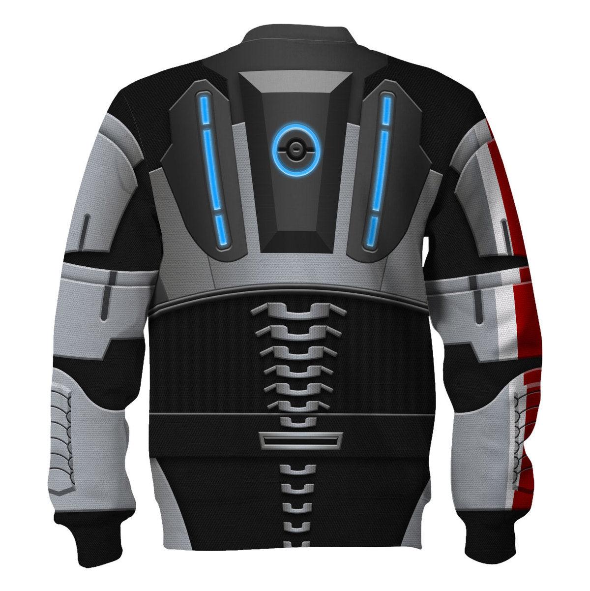 Gearhomie N7 Armor Hoodie Sweatshirt T-shirt Sweatpants Outfit Cosplay Costumes - Gearhomie.com