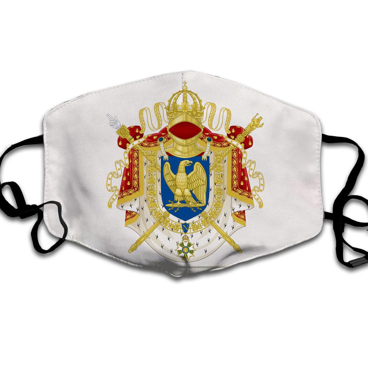 Oodiegang Napoleon Coat Of Arms Face Mask - Oodiegang.com