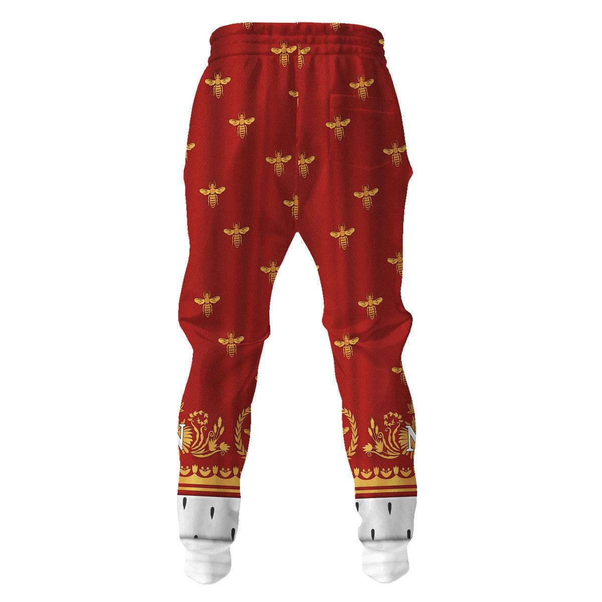Gearhomie Napoleon I in Coronation Robes Costume All Over Print Hoodie Sweatshirt T-Shirt Tracksuit - Gearhomie.com