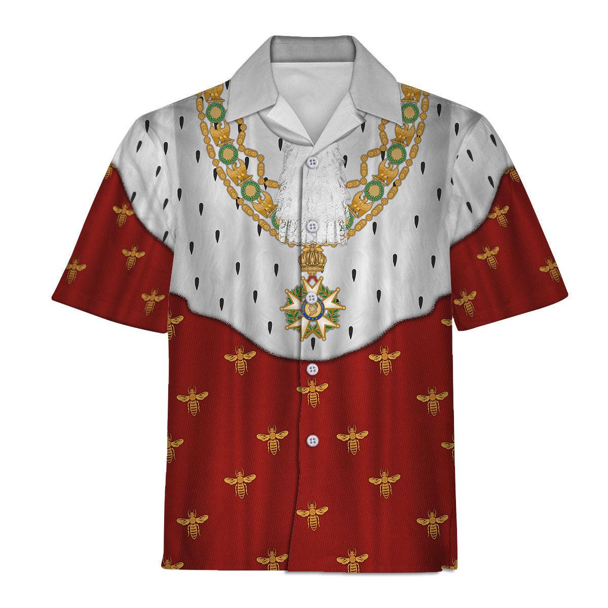 Gearhomie Napoleon I in Coronation Robes Costume All Over Print Hoodie Sweatshirt T-Shirt Tracksuit - Gearhomie.com