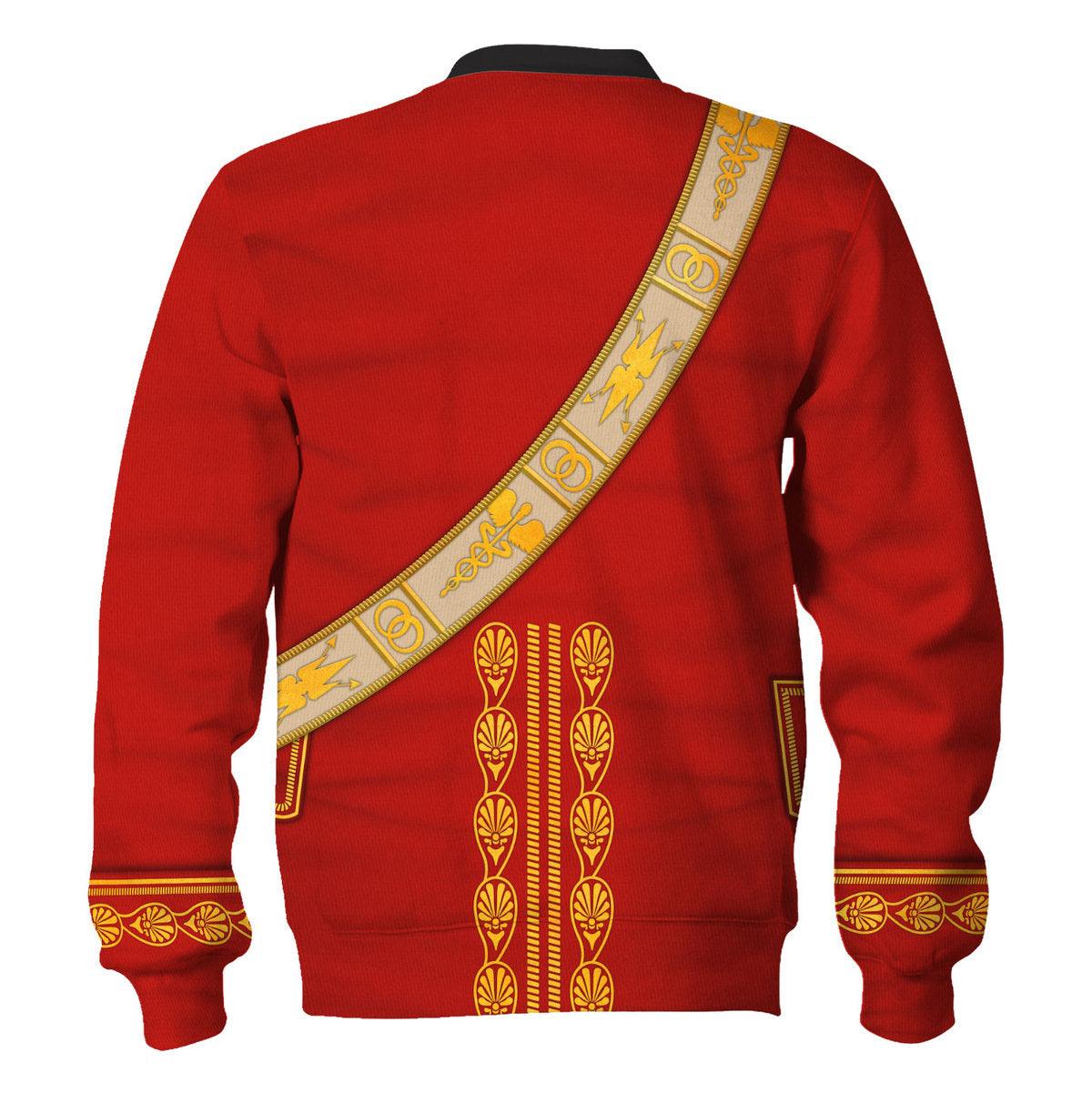 Gearhomie Napoleon I in First Consul Uniform All Over Print Hoodie Sweatshirt T-Shirt Tracksuit - Gearhomie.com