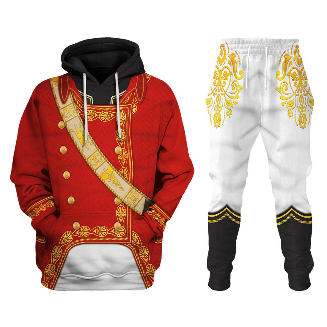 Gearhomie Napoleon I in First Consul Uniform All Over Print Hoodie Sweatshirt T-Shirt Tracksuit - Gearhomie.com
