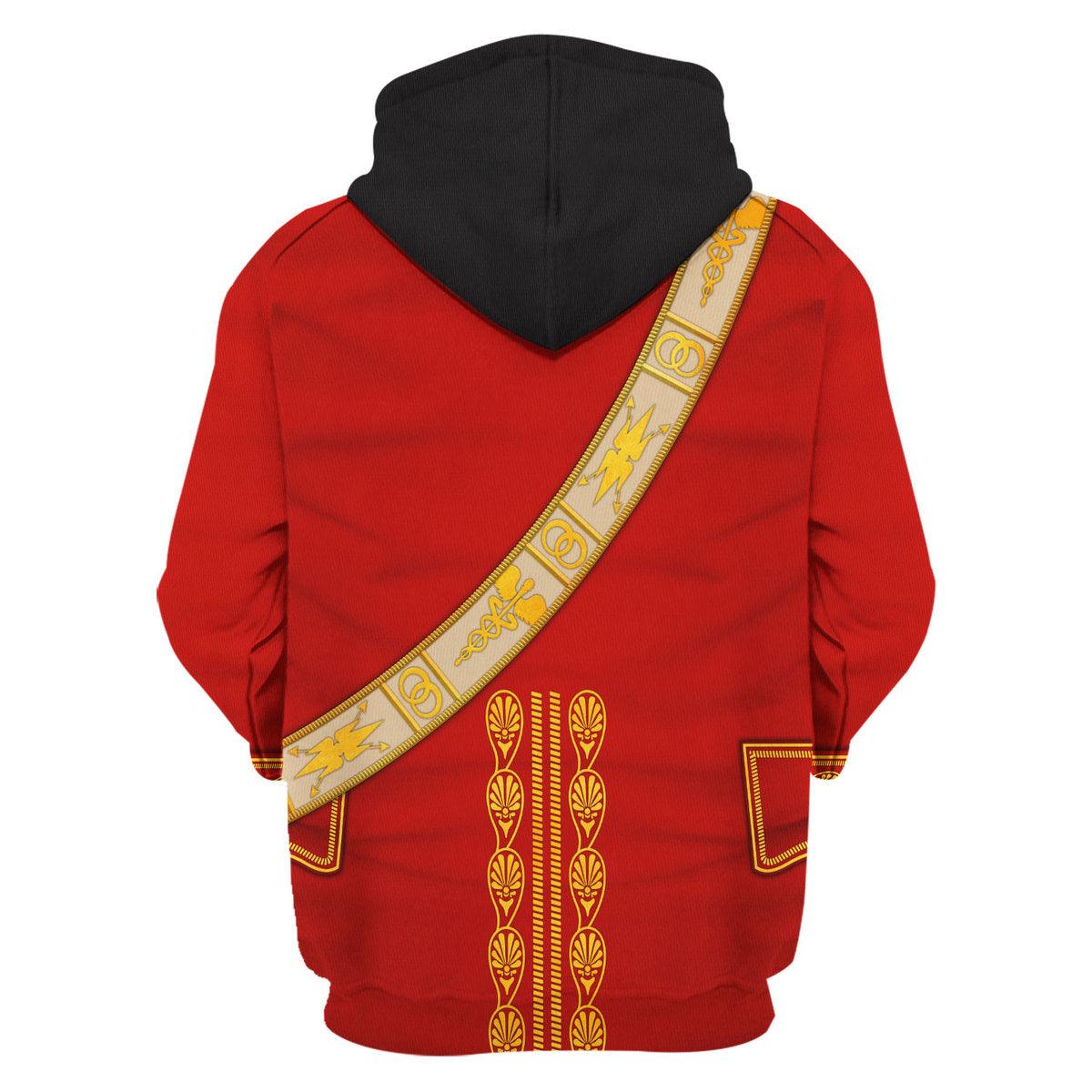 Gearhomie Napoleon I in First Consul Uniform All Over Print Hoodie Sweatshirt T-Shirt Tracksuit - Gearhomie.com