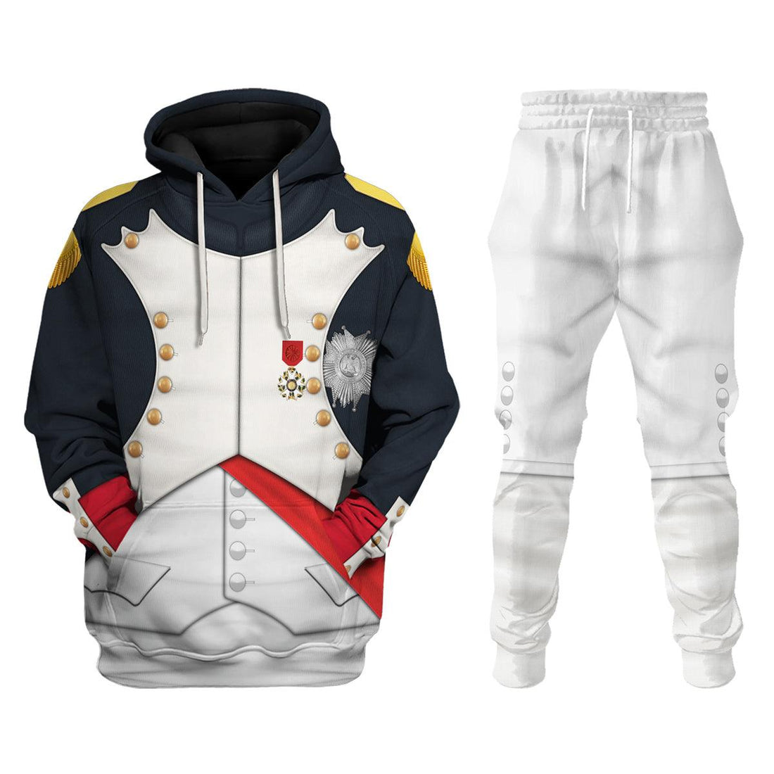 Gearhomie Napoleon I In His Grenadier Uniform All Over Print Hoodie Sweatshirt T-Shirt Tracksuit - Gearhomie.com