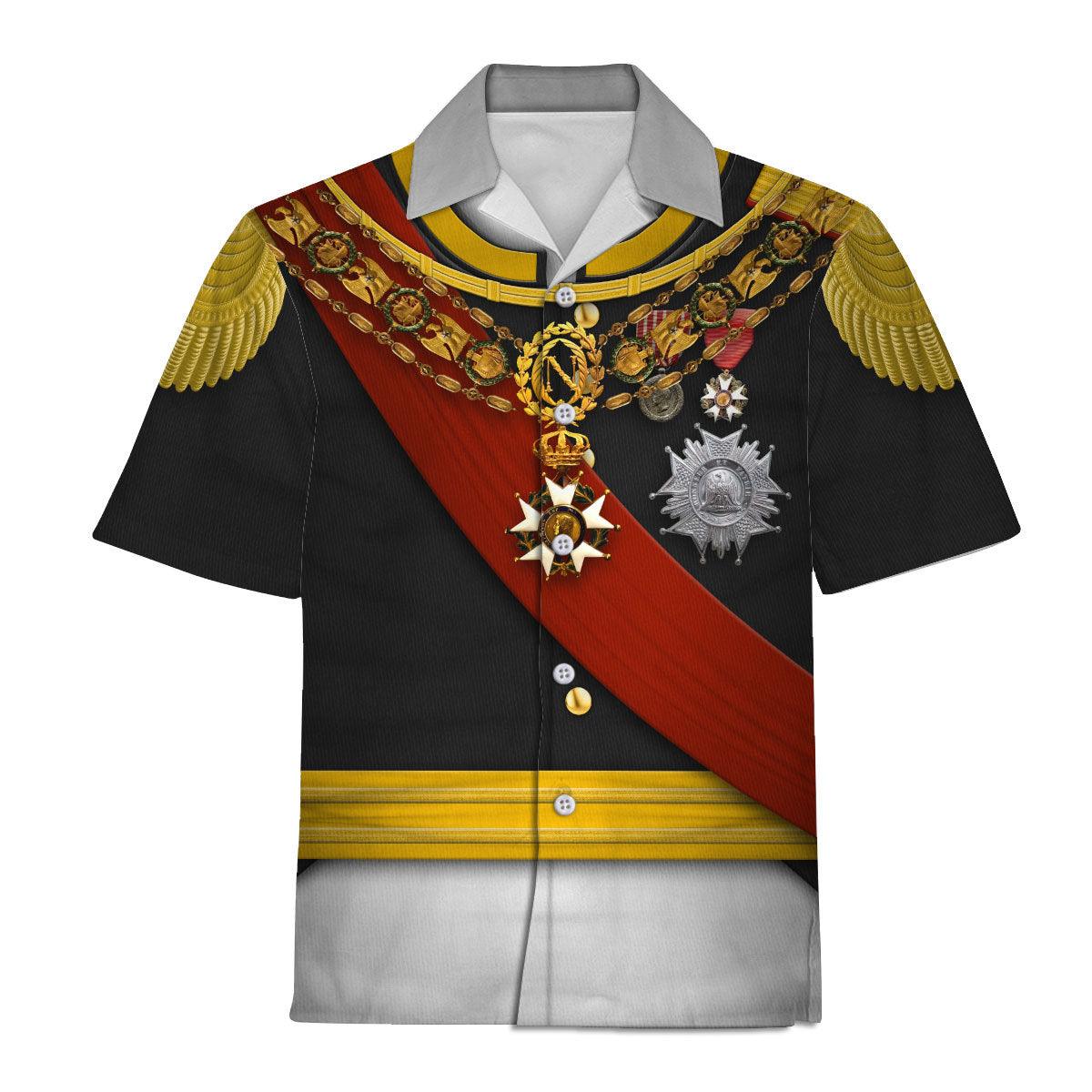 Gearhomie Napoleon III in Coronation Robes Uniform All Over Print Hoodie Sweatshirt T-Shirt Tracksuit - Gearhomie.com