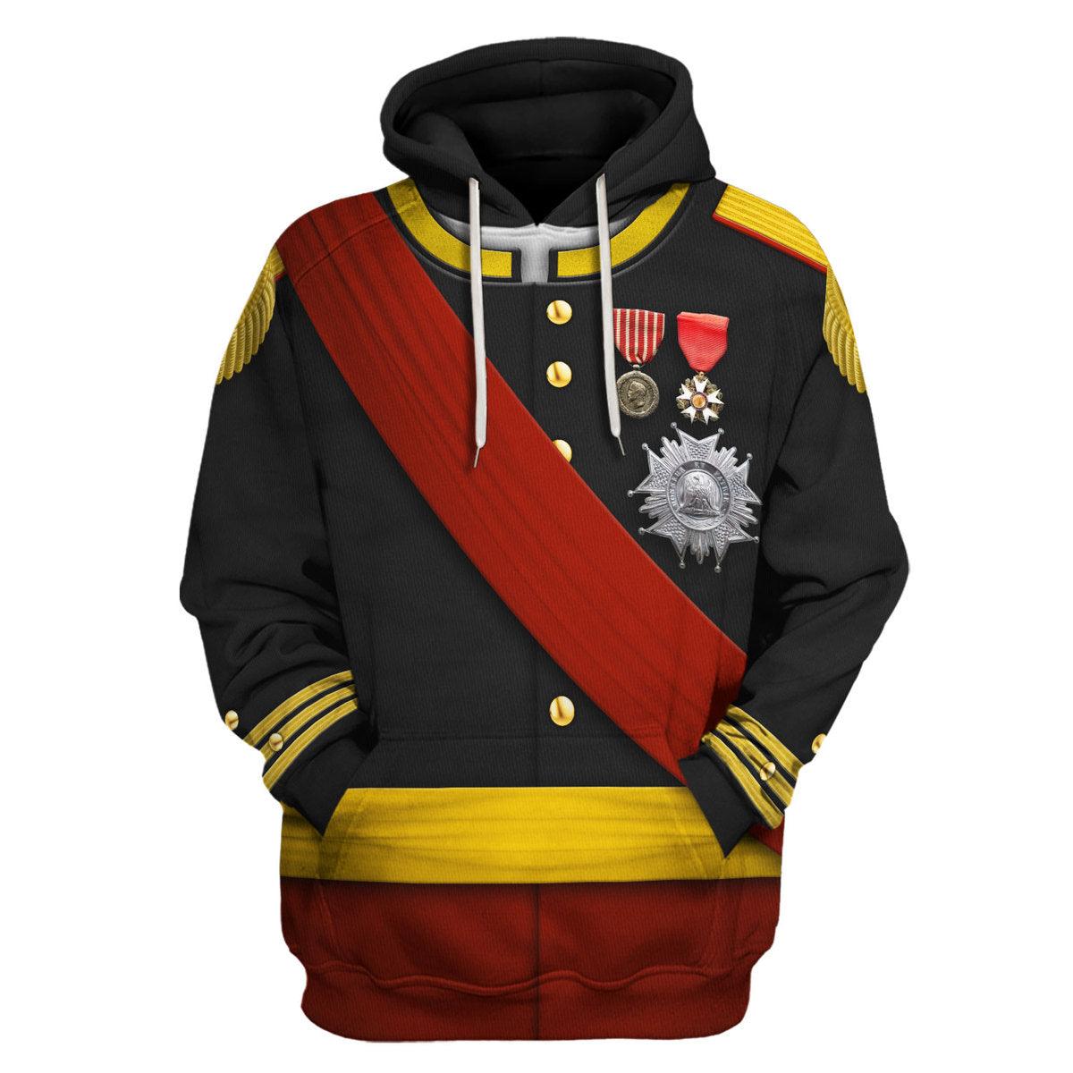 Gearhomie Napoleon III Uniform All Over Print Hoodie Sweatshirt T-Shirt Tracksuit - Gearhomie.com