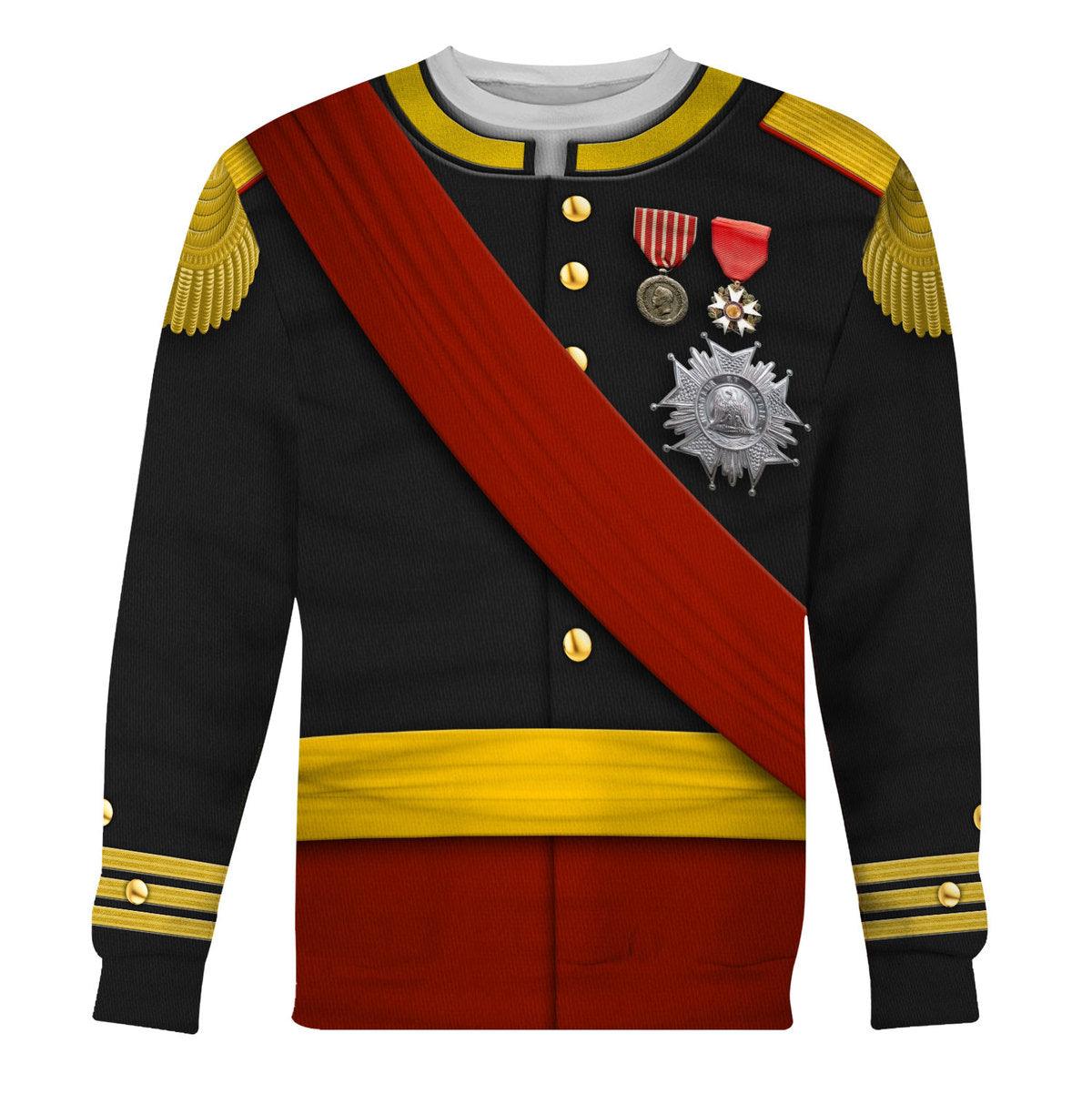 Gearhomie Napoleon III Uniform All Over Print Hoodie Sweatshirt T-Shirt Tracksuit - Gearhomie.com